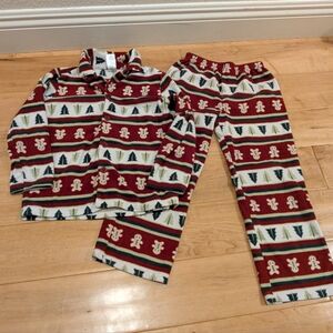 Gymboree Christmas Gingerbread Man Pajamas Set Pjs